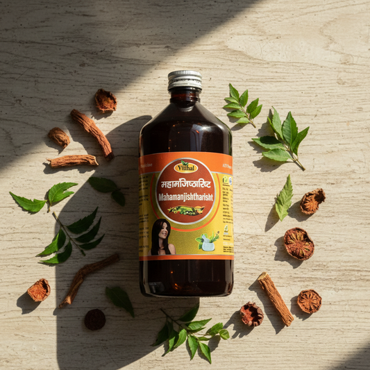 Mahamanjistharisht - Ayurvedic Blood Purifier & Skin Detox Tonic | Vitthal Ayurveda