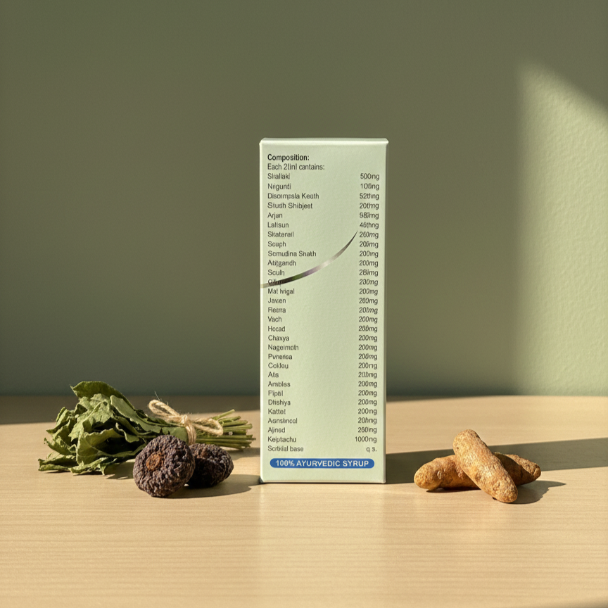 Kampanarishth Syrup - Ayurvedic Brain Tonic for Memory, Focus & Anxiety Relief