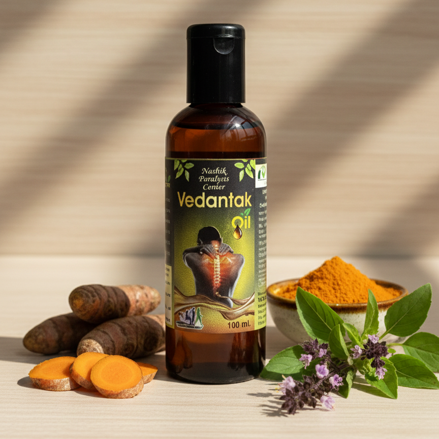 Vedantak Oil - Ayurvedic Pain Relief & Nerve Care Oil for Paralysis, Joint Pain & Rheumatism (100ml)