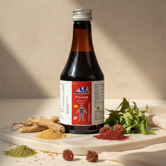 Pravah+ Syrup - Ayurvedic Heart & Blood Pressure Support (Sugar-Free)