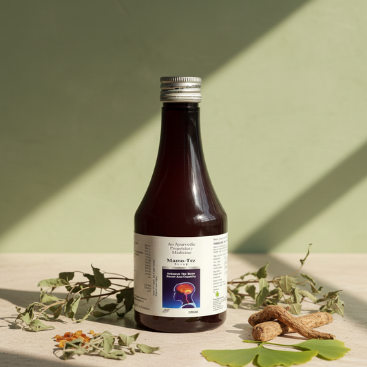 Mamo-Tez Syrup - Ayurvedic Brain Tonic for Memory, Focus & Mental Performance (200ml)