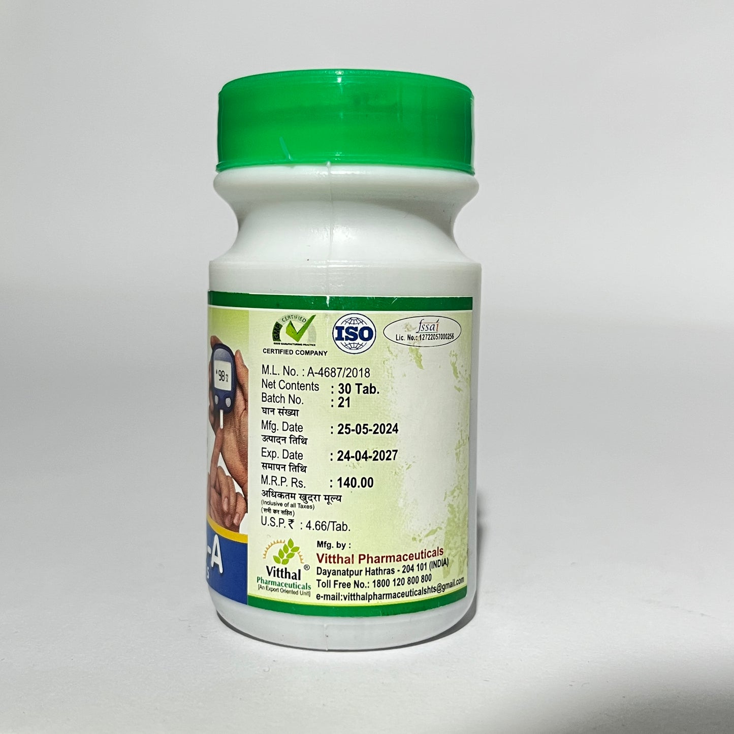Diabo-A Tablets - Ayurvedic Blood Sugar Control & Diabetes Management Supplement