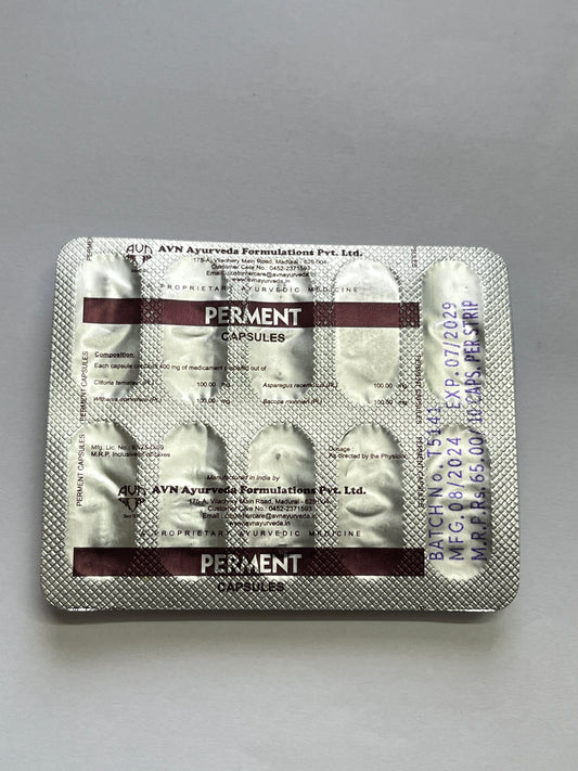 Perment Capsules - Ayurvedic Support for Male Vitality, Confidence & Performance