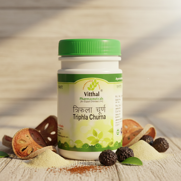 Triphla Churna - Ayurvedic Digestive Cleanser & Detox Formula (50g)