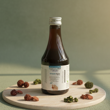 Uriacid Cure Syrup - Ayurvedic Uric Acid Control & Gout Relief Formula (Sugar-Free)