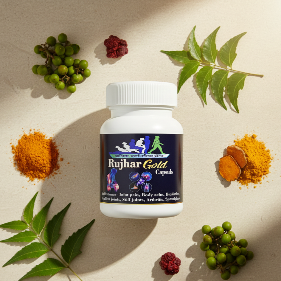 Rujhar Gold Capsules - Ayurvedic Joint Pain & Arthritis Relief Formula