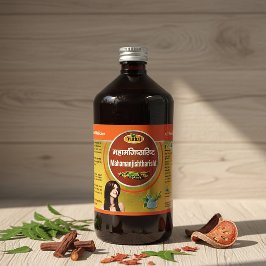 Mahamanjistharisht - Ayurvedic Blood Purifier & Skin Detox Tonic | Vitthal Ayurveda