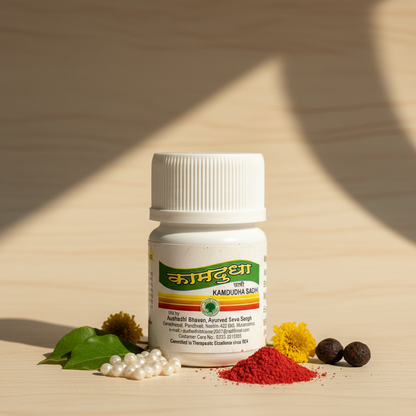 Kamdugha Sadh Tablets - Ayurvedic Remedy for Acidity, Gas & Burning Sensation (60 Tablets)