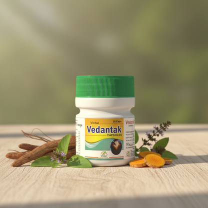 Vedantak Capsules - Ayurvedic Pain Relief & Joint Care Formula (20 Capsules)
