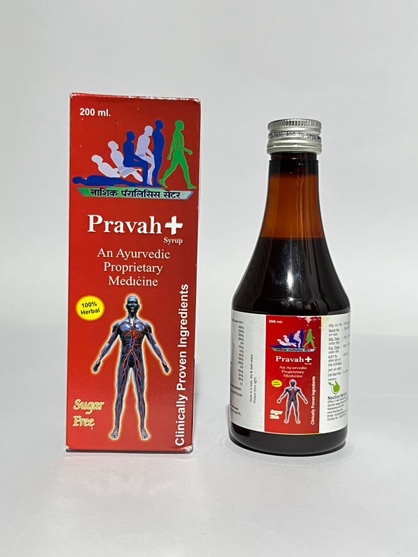 Pravah+ Syrup - Ayurvedic Heart & Blood Pressure Support (Sugar-Free)