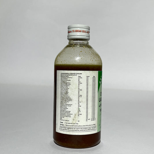 Chandanabala Lakshadi Thailam - Ayurvedic Cooling Oil for Skin, Body & Joint Wellness (Sitaram Ayurveda)