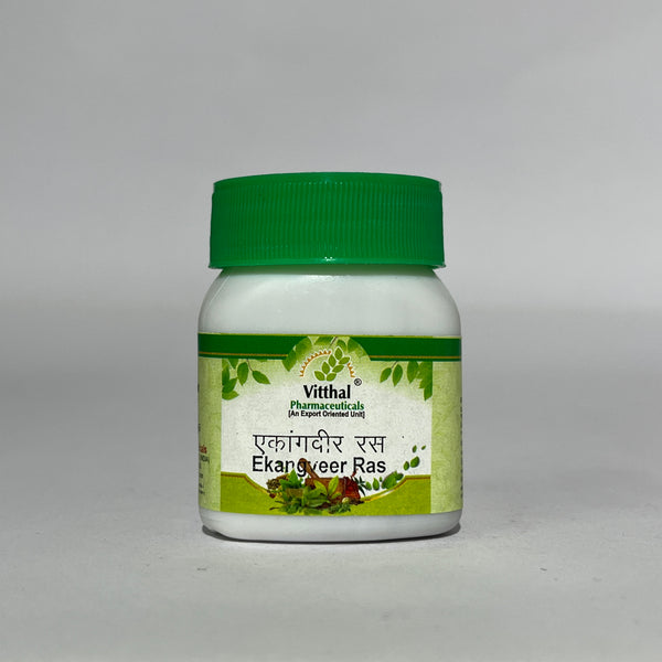 Ekangveer Ras - Ayurvedic Remedy for Paralysis, Nerve Weakness & Muscle Disorders (60 Tablets)