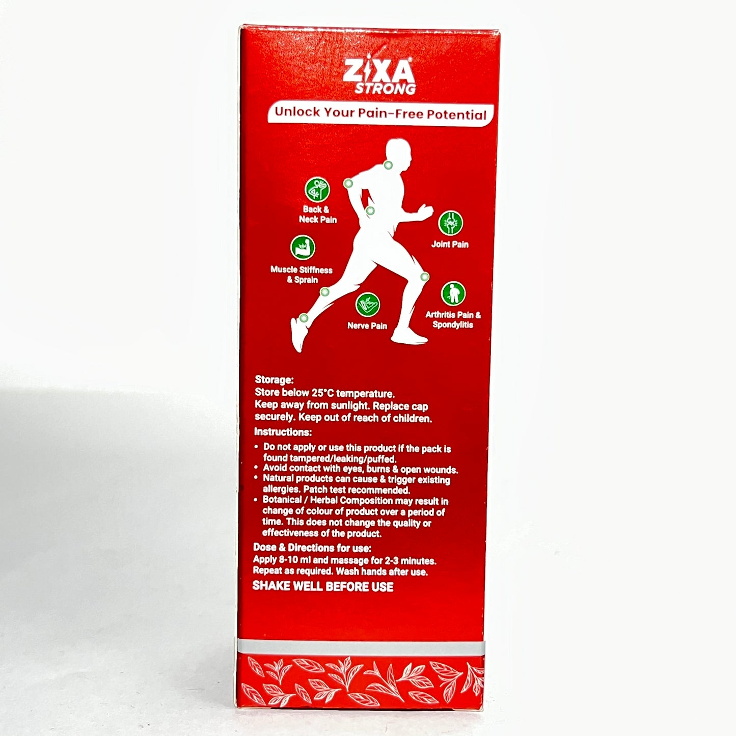 Zixa Strong Ortho Pain Massage Oil - Ayurvedic Relief for Joint, Muscle & Back Pain (90 ml)