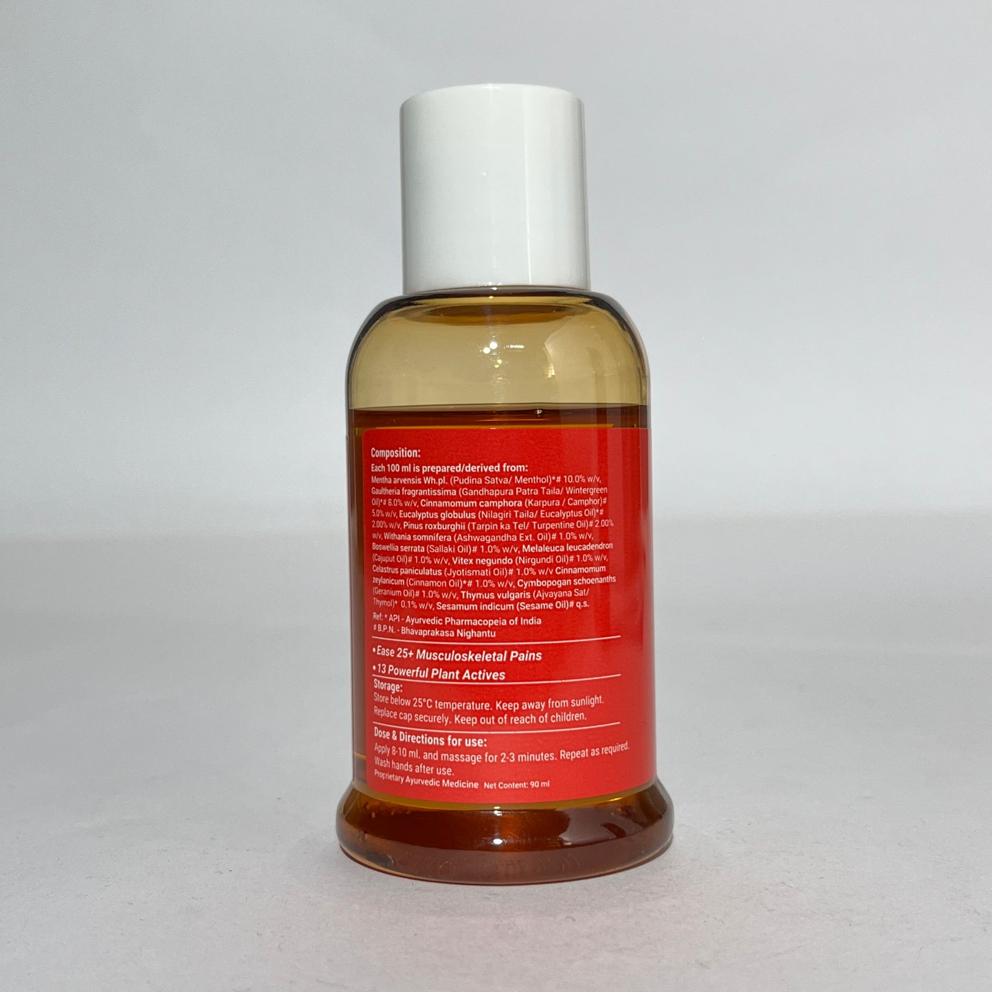 Zixa Strong Ortho Pain Massage Oil - Ayurvedic Relief for Joint, Muscle & Back Pain (90 ml)
