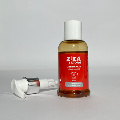 Zixa Strong Ortho Pain Massage Oil - Ayurvedic Relief for Joint, Muscle & Back Pain (90 ml)