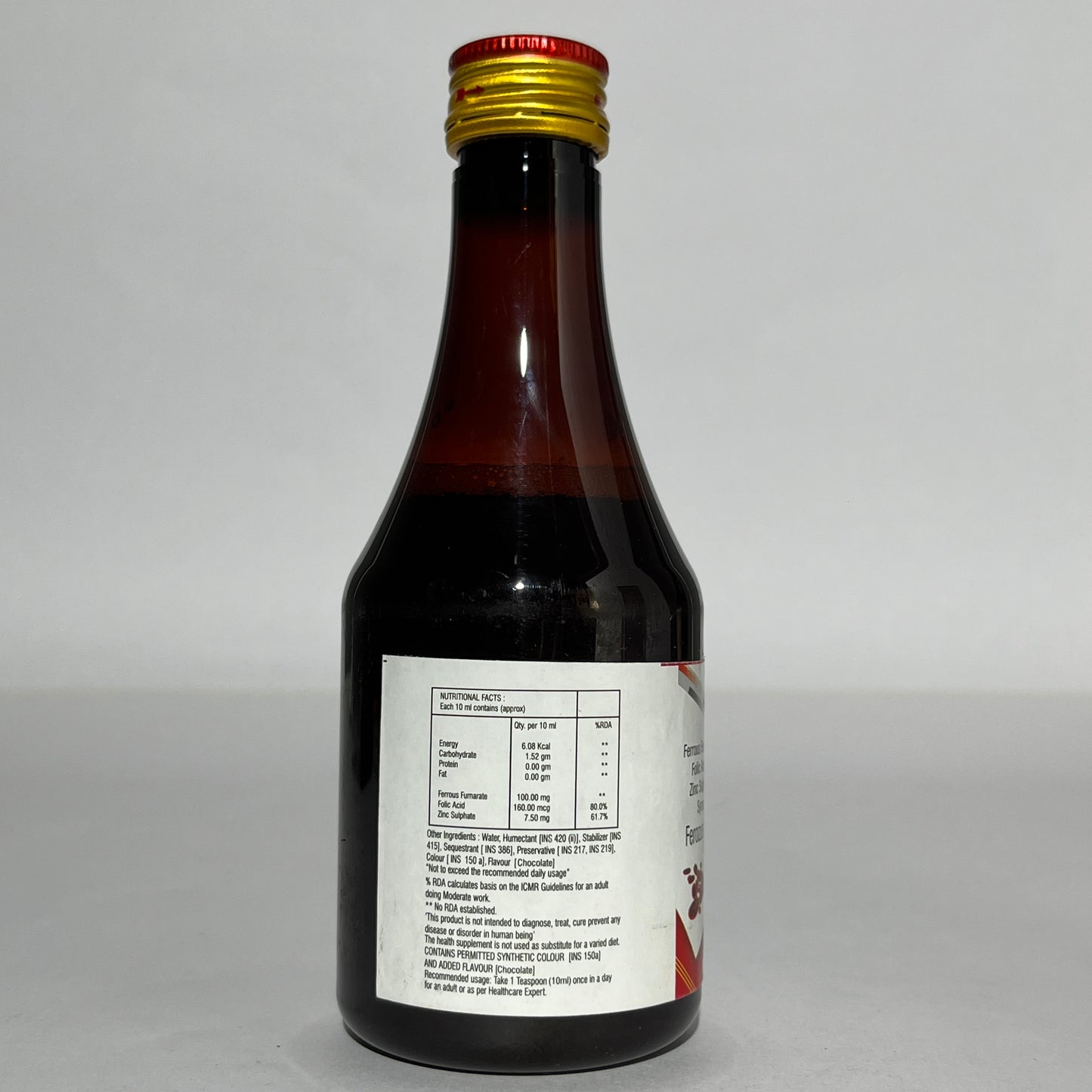 Ferozust-XT Syrup - Iron, Folic Acid & Zinc Supplement for Anemia & Fatigue (200ml)