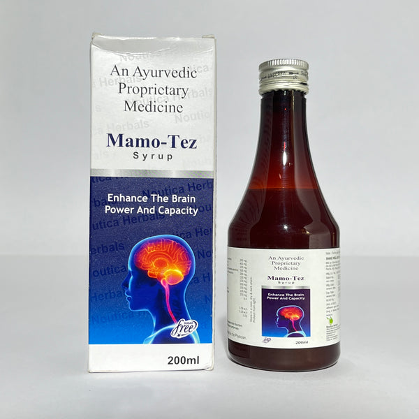Mamo-Tez Syrup - Ayurvedic Brain Tonic for Memory, Focus & Mental Performance (200ml)